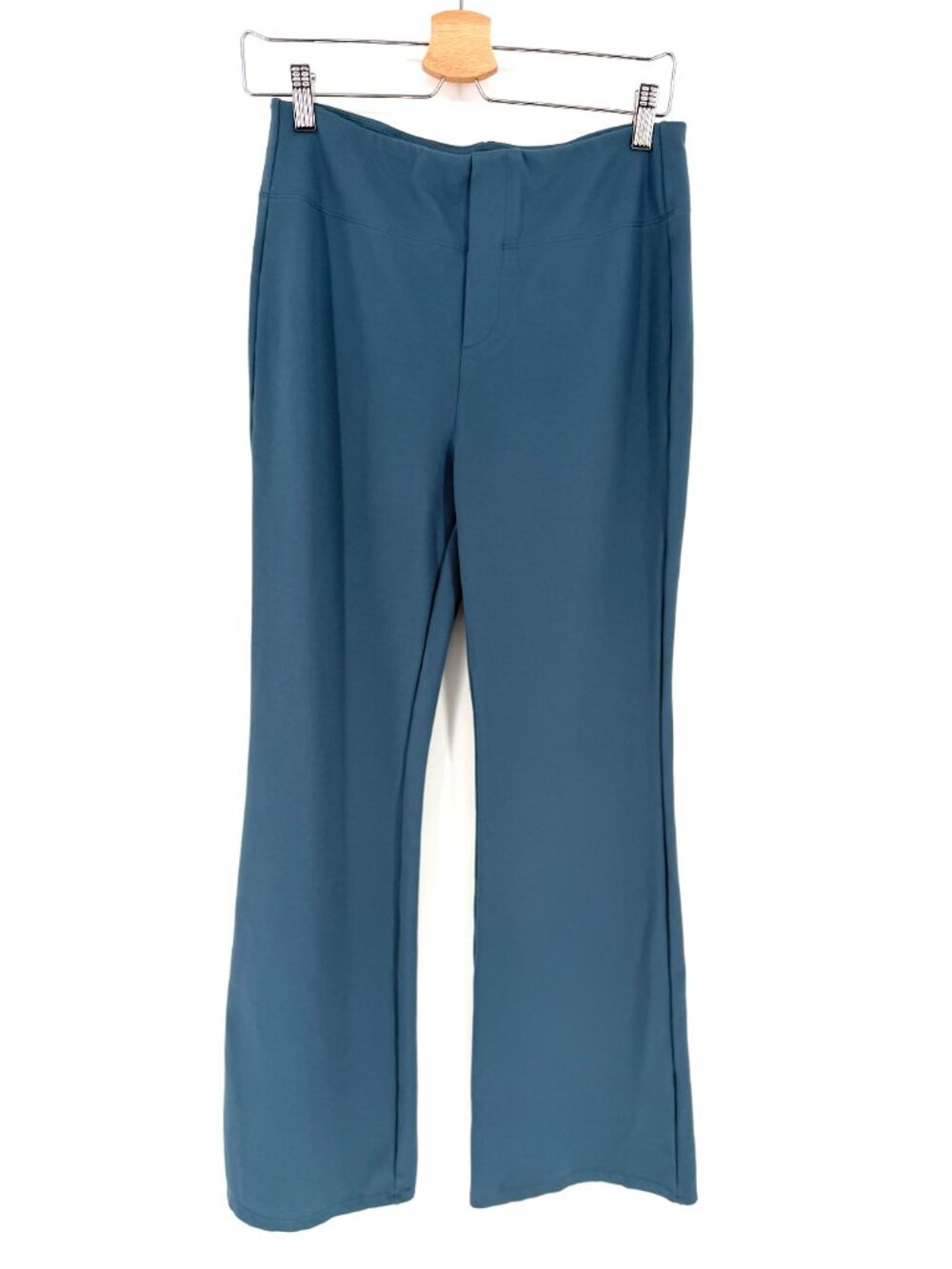 Halara Flex Teal High Waist Flare‎ Work Pants Stretch Office M Regular